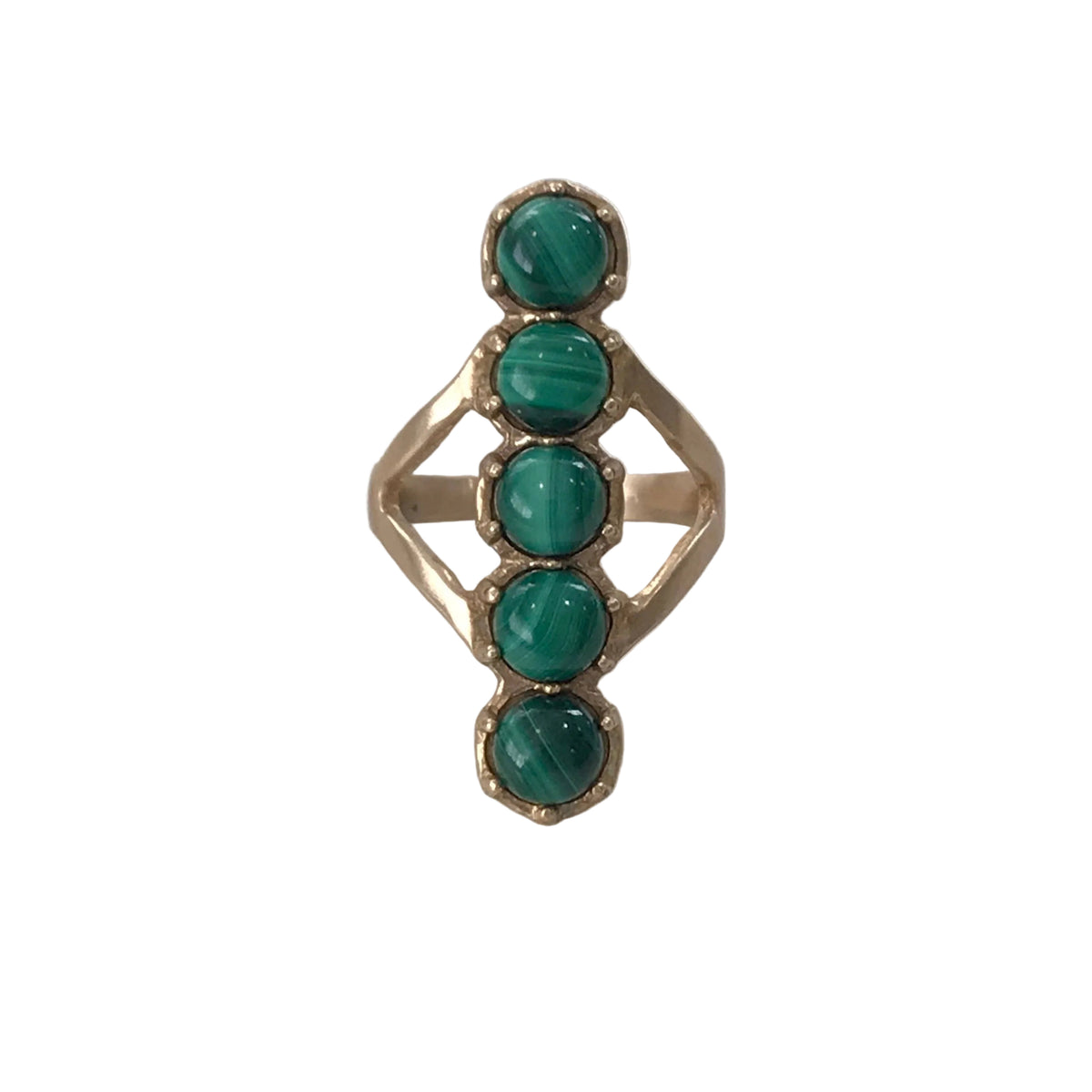 ROW RING - MALACHITE