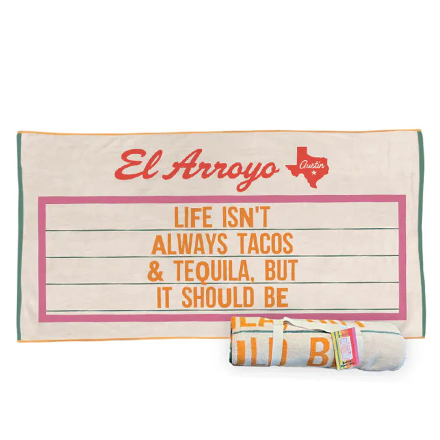Tacos & Tequila Beach Towel
