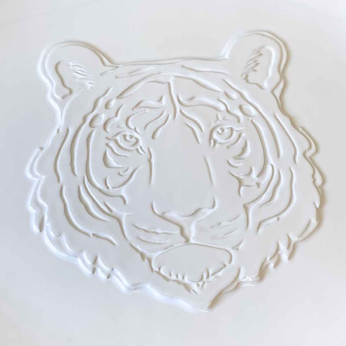 Go Get 'em Tiger Embossed Platter
