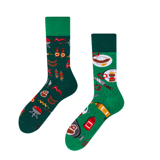 Graphic Mismatch Socks