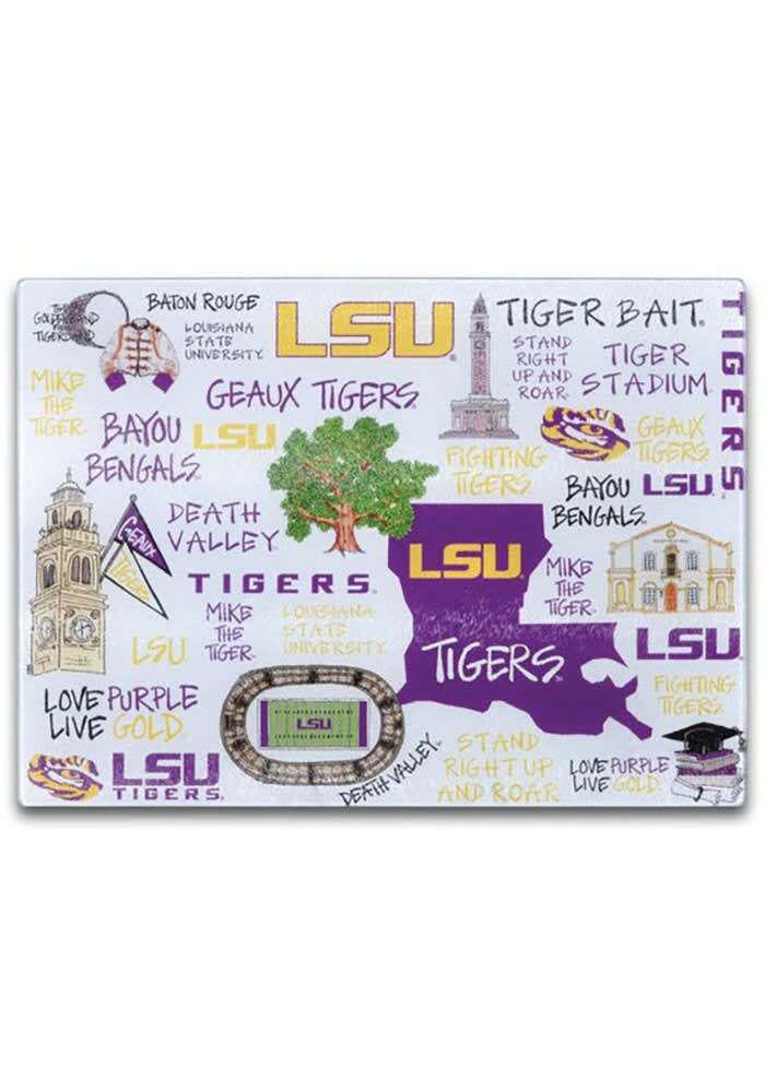 LSU Tempered Glass Board