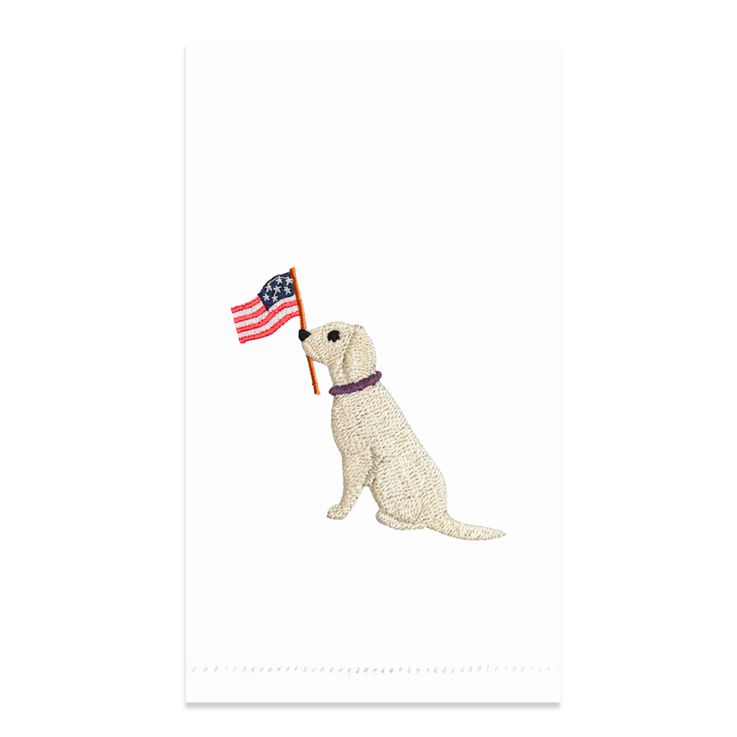 Fourth of July Dog and Flag Guest Paper Napkins