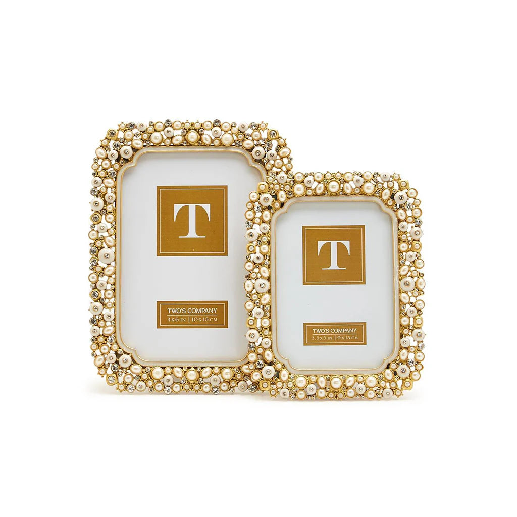 Pearl & Rhinestone Photo Frames