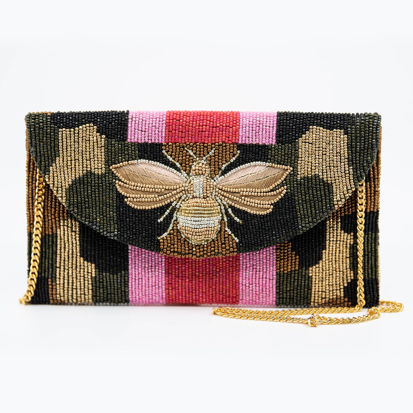 Beaded Bee Clutch