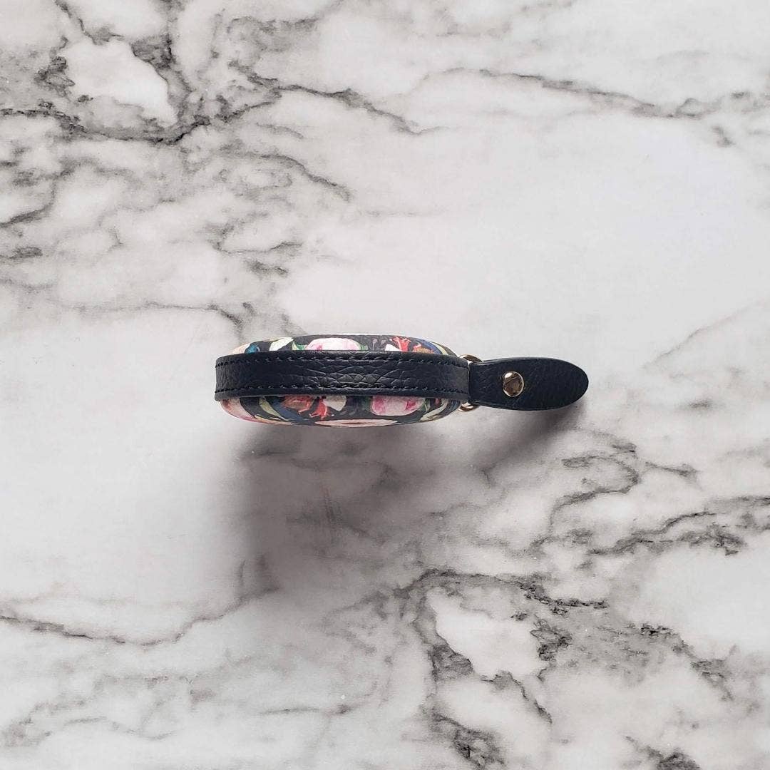 Floral on Black Measuring Tape