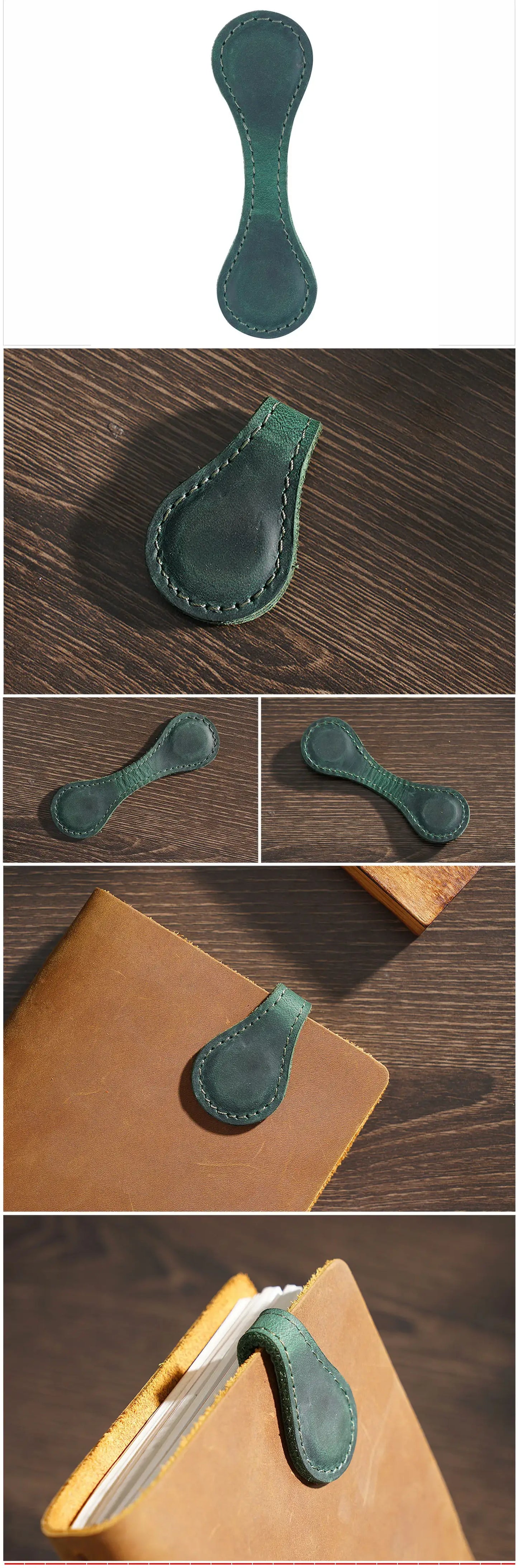 Magnetic Handmade Leather Bookmark