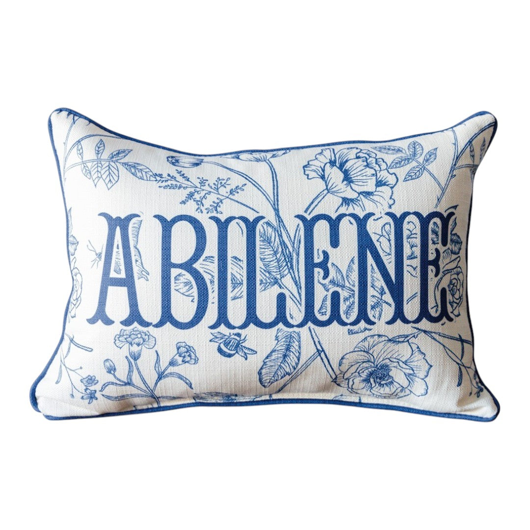Blue Victorian Customizable Pillow