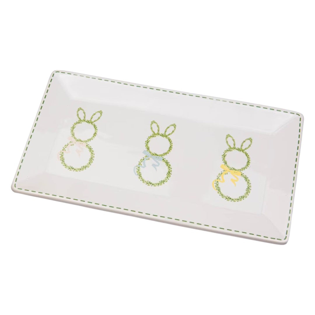 Boxwood Bunny Platter