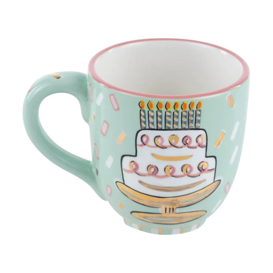Candles and Confetti Cake Mug