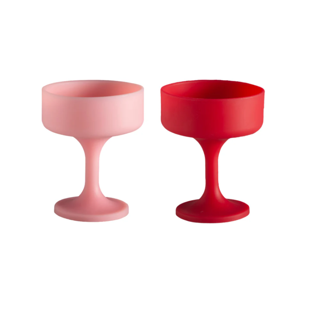 Cherry + Blush | Mecc | Silicone Unbreakable Cocktail Glasses