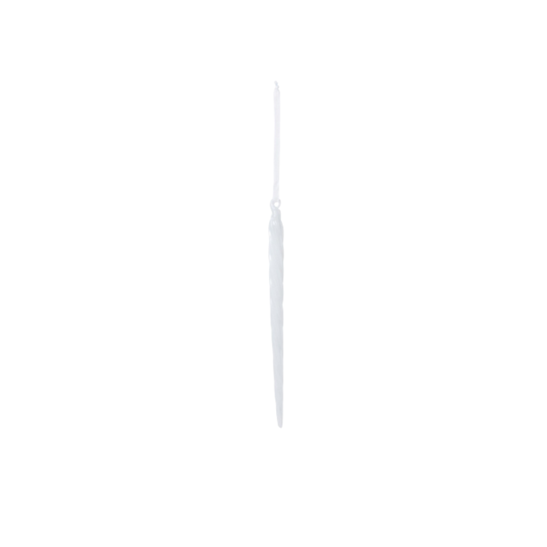 Blown Glass Icicle Ornament 9"