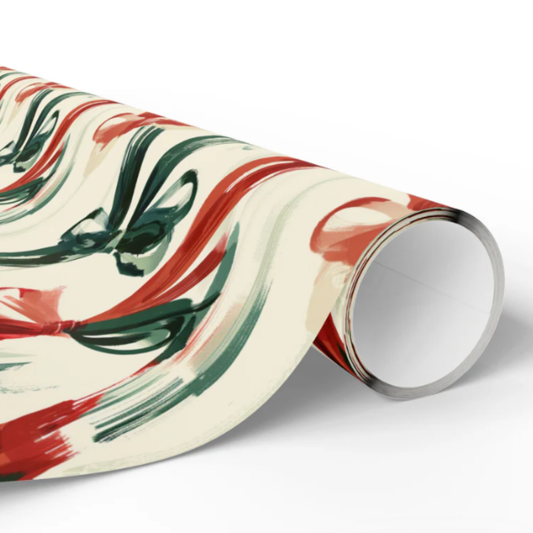 Berry Bow Wrapping Paper