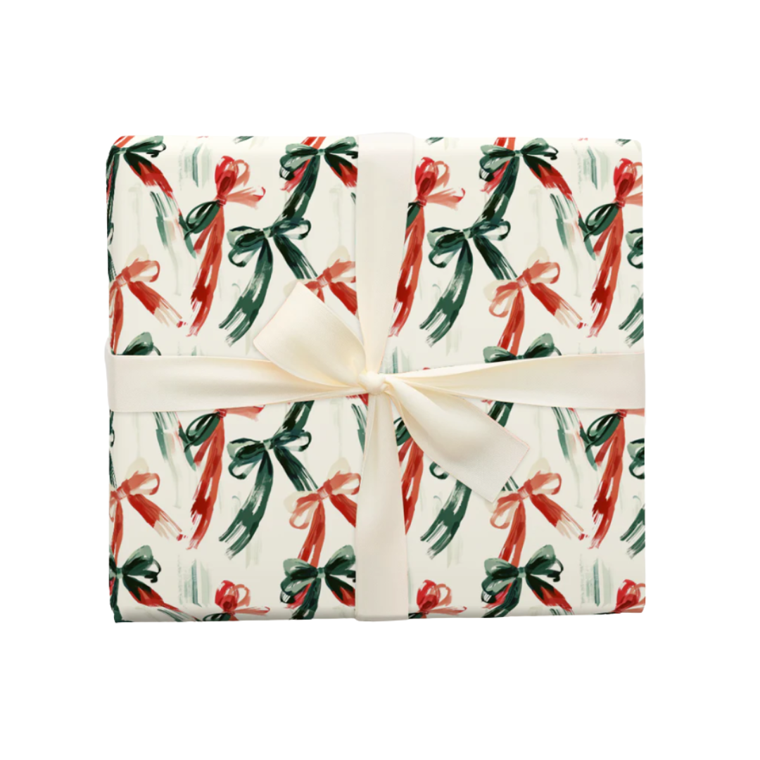Berry Bow Wrapping Paper