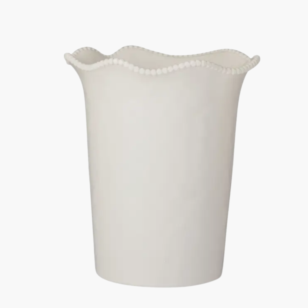 Perlette Cream Melamine Wine Cooler 8.75in