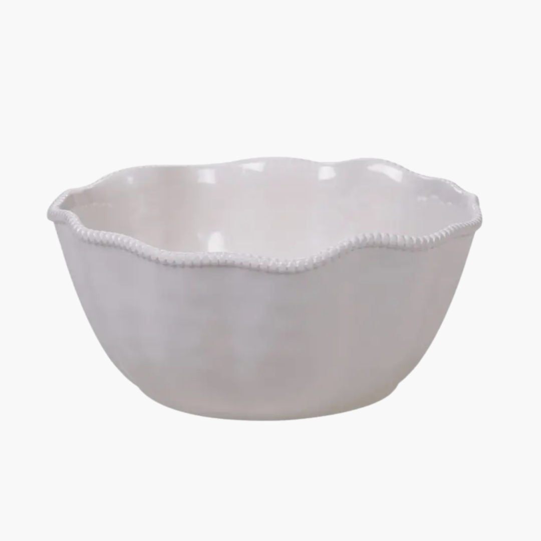 Perlette Cream Melamine Deep Bowl 11 in X 5 in