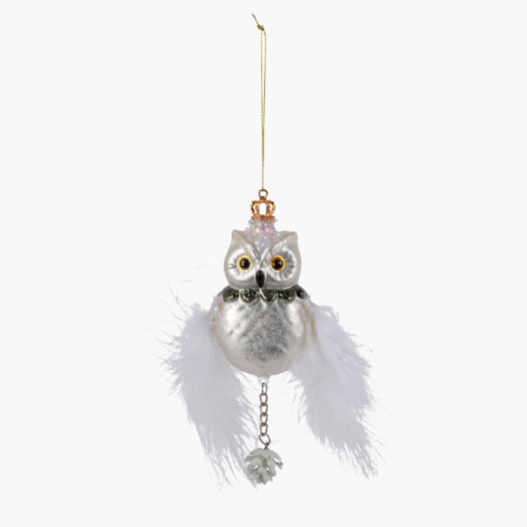 Snow Owl Ornament