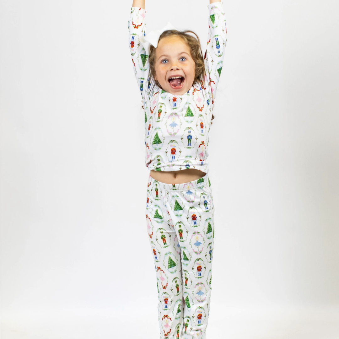 Kid's Nutcracker Waltz Long Sleeve Pajamas 3T