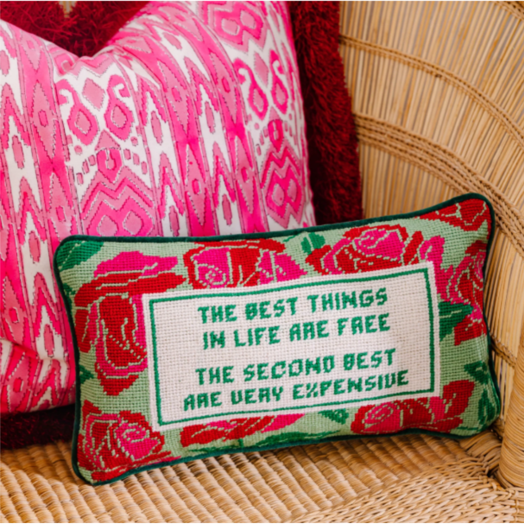 Expensive Needlepoint Pillow