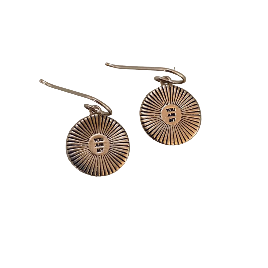 You Are My Sunshine Earrings Small
