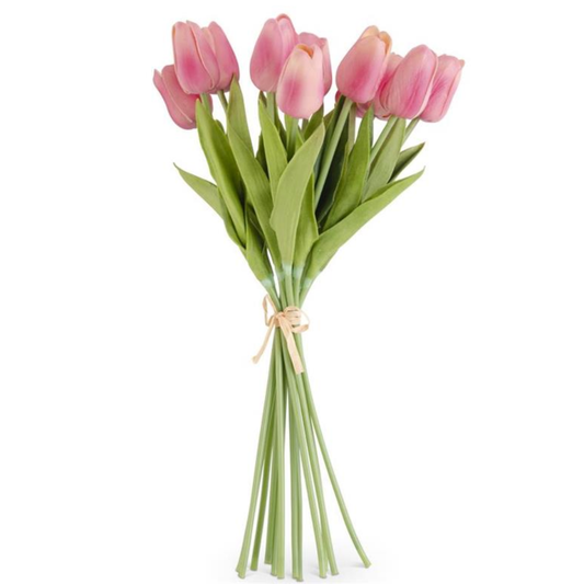 13 Inch Mauve Real Touch Mini Tulip Bundle