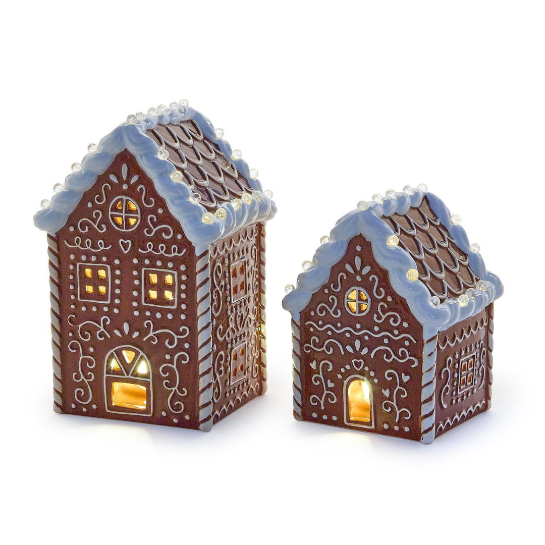 Light-Up Gingerbread Houses