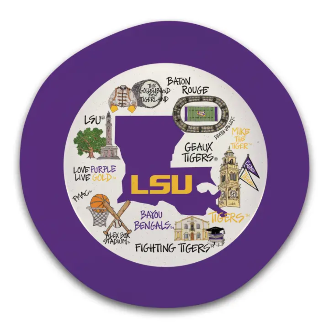 LSU 13.5" Melamine Bowl