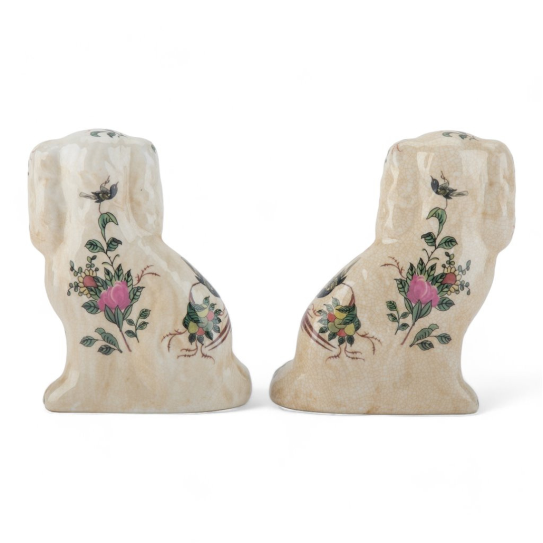 Rose Medallion Staffordshire Dogs- Small