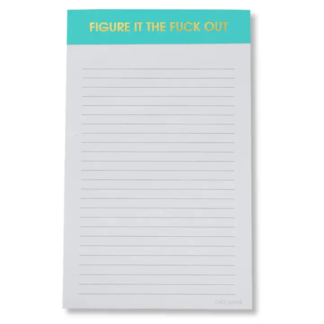 Figure It the F*ck Out - Lined Notepad - 65 Pages