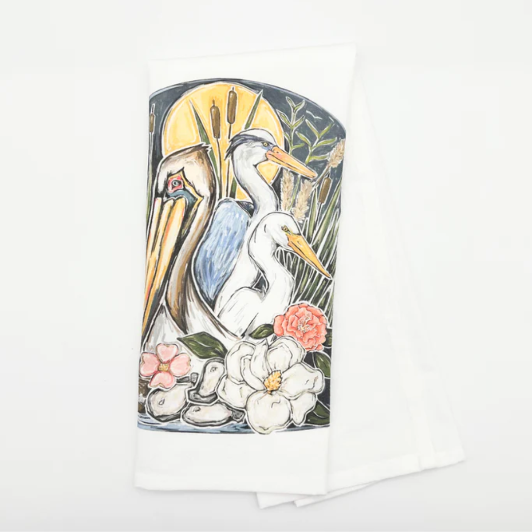 Southern Marshland Tea Towel