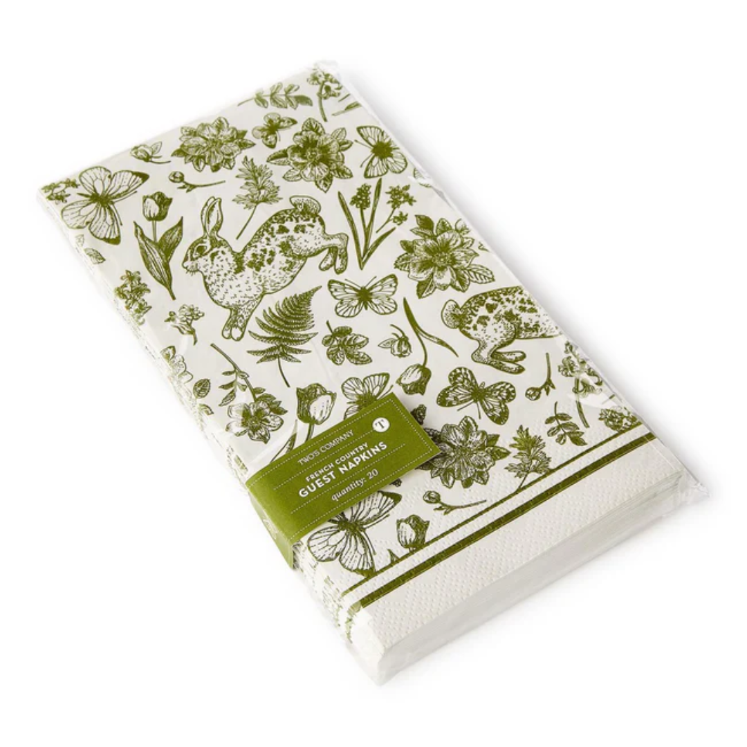 French Country 3-Ply Paper Dinner Napkin / Guest Towel