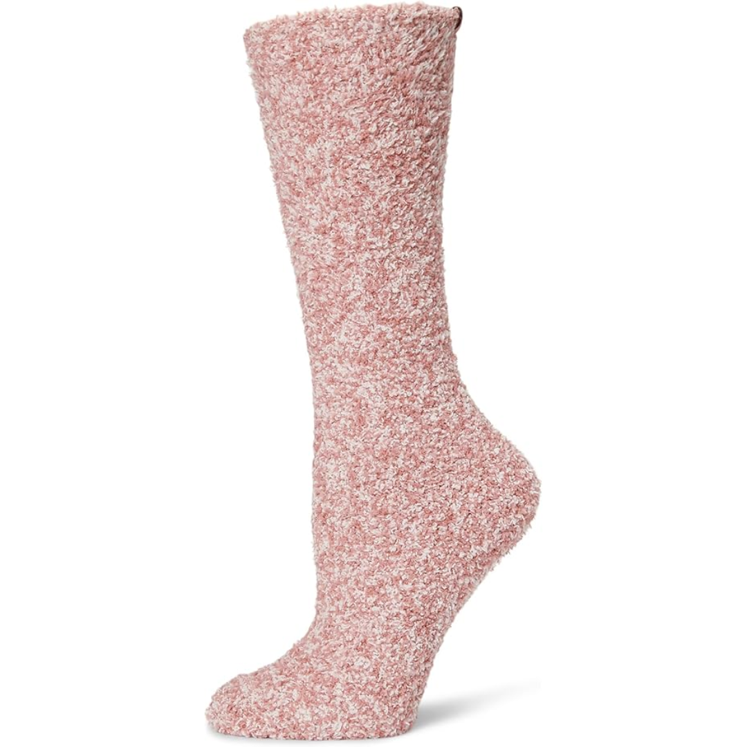 CozyChic® Heathered Socks - Rosy Blush