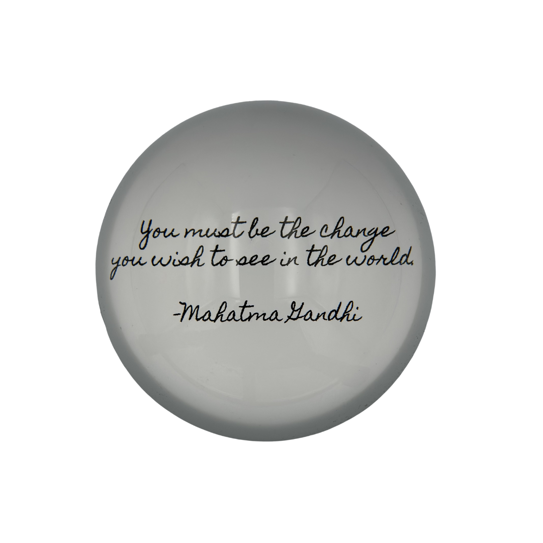 Mahatma Gandhi Quote Paperweight
