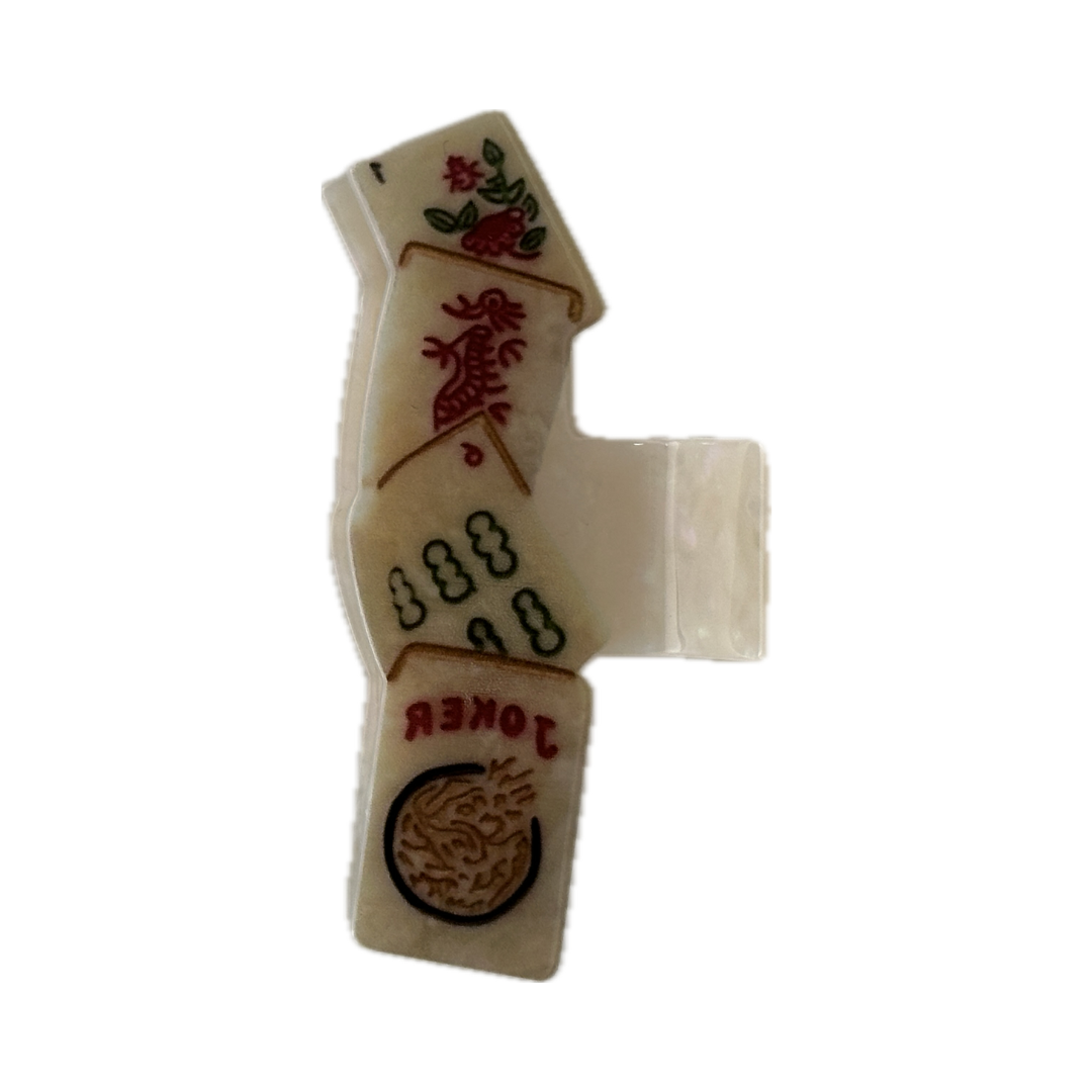 Mahjong Tiles Hair Clip