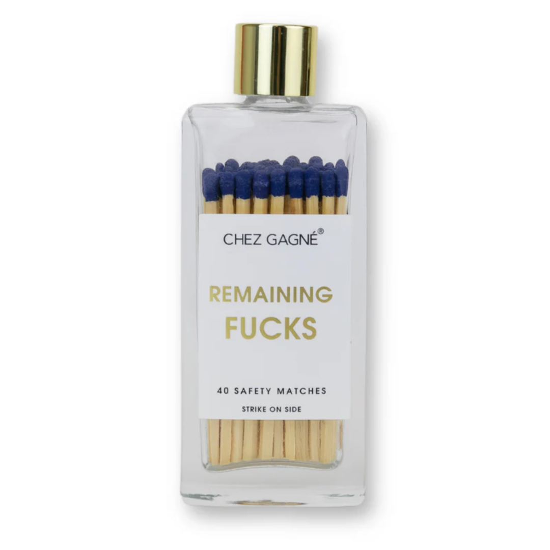 Remaining F*cks - Glass Bottle Safety Matches