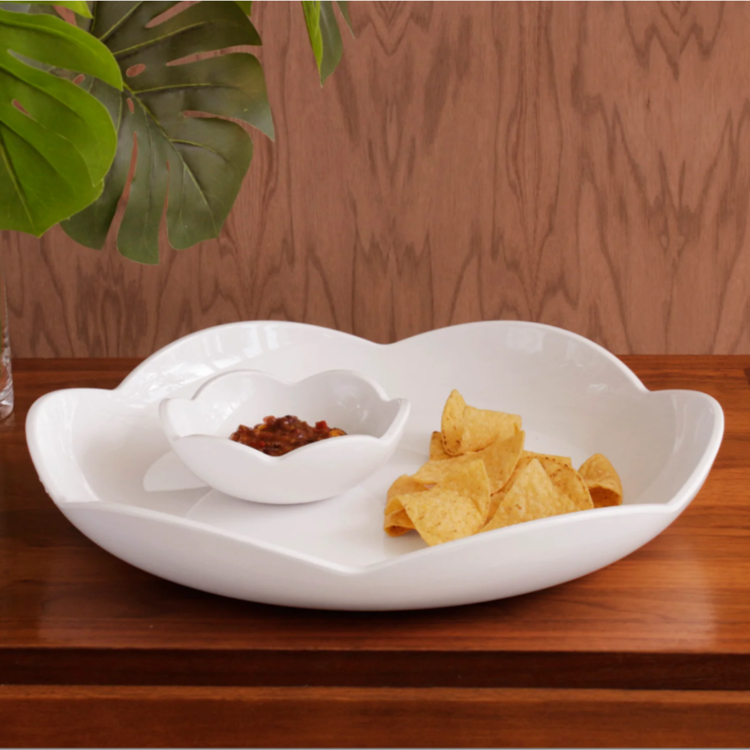 VIDA Amelia Round Platter with Mini Dip Bowl