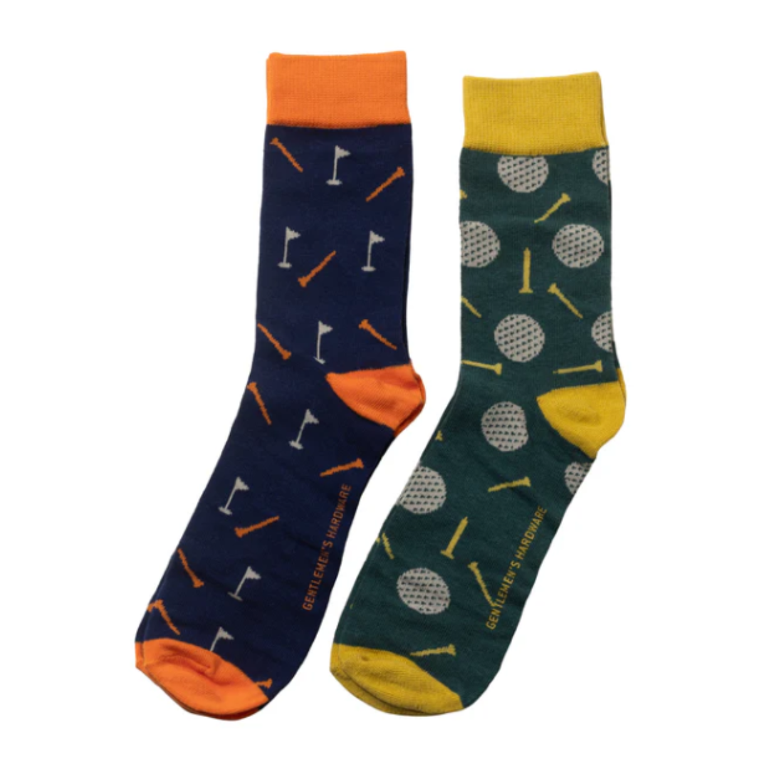 Golf Crew Socks - 2 pairs