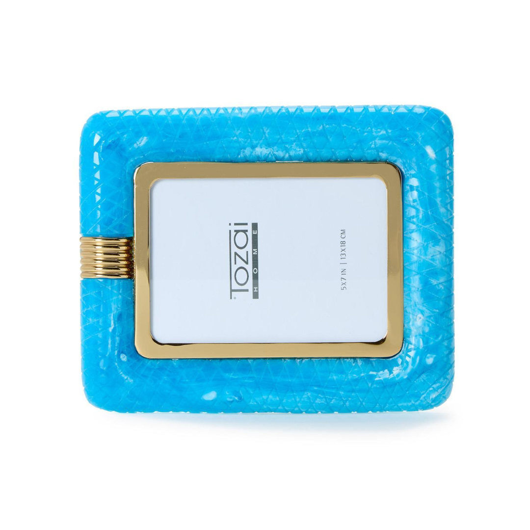 Peacock Blue Photo Frame - 5" x 7"