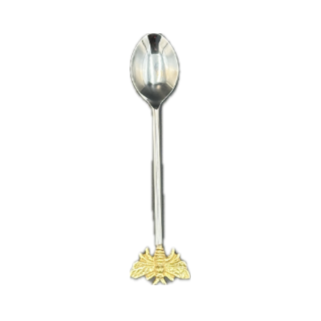 Silver and Gold Bee Tea Spoon