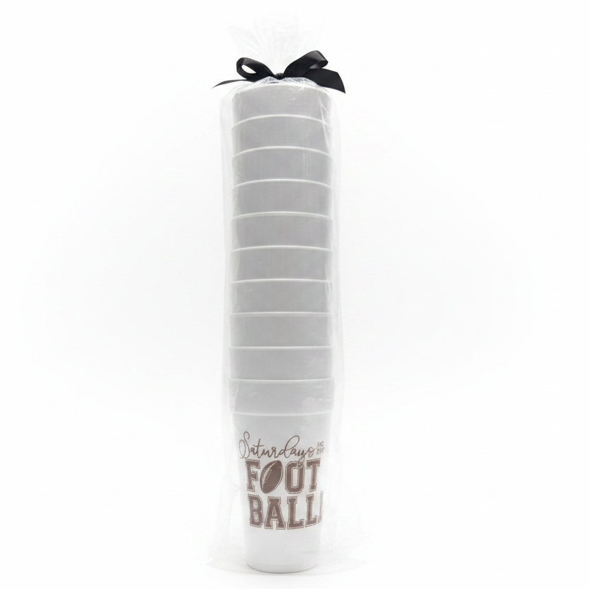 Saturdays Are for Football Styrofoam Cups
