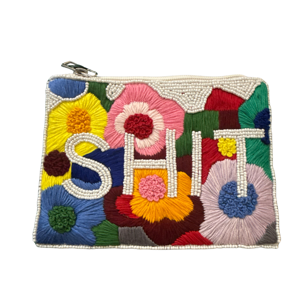 Sh*t Beaded Coin Wallet