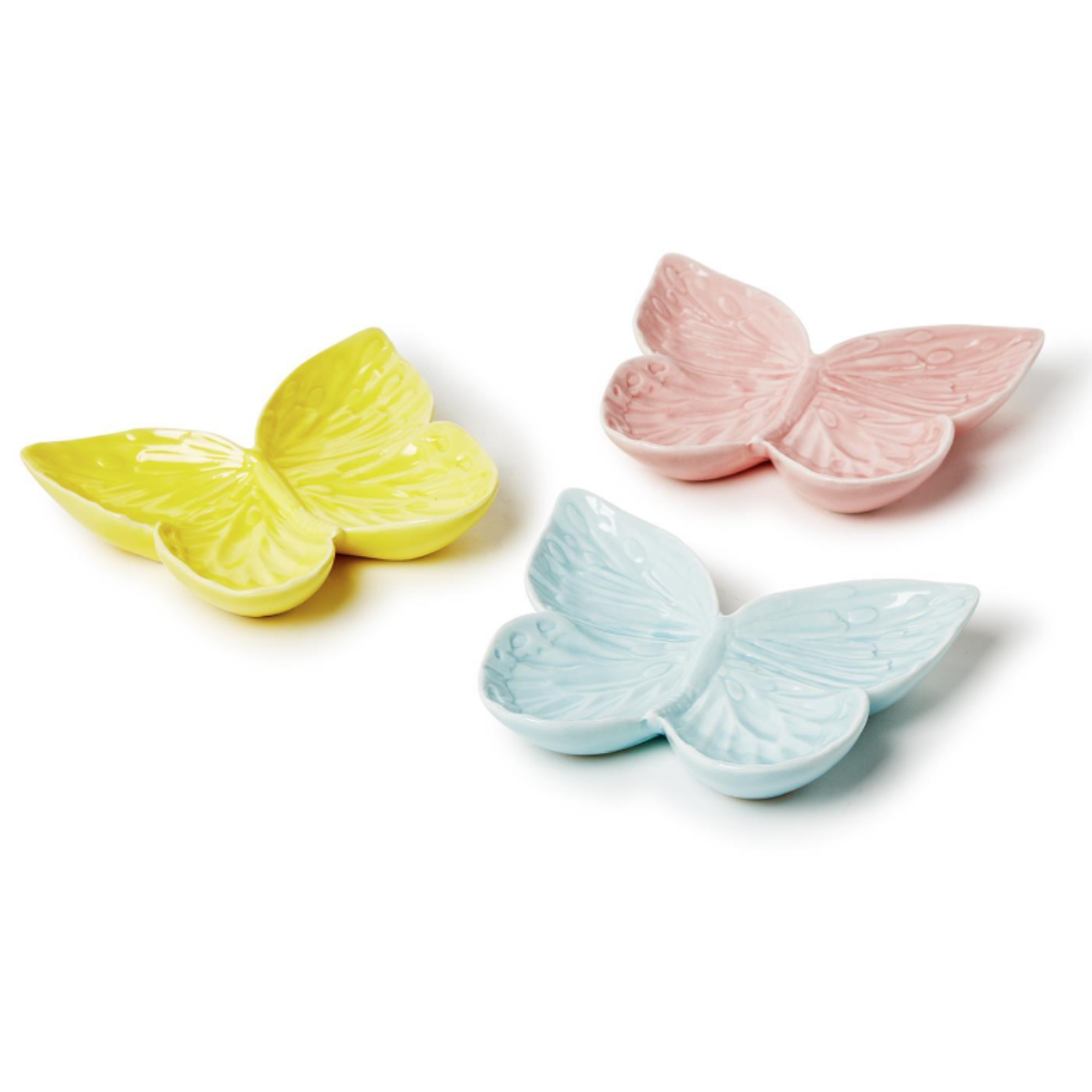 Butterfly Tidbit Dish with Relief Details