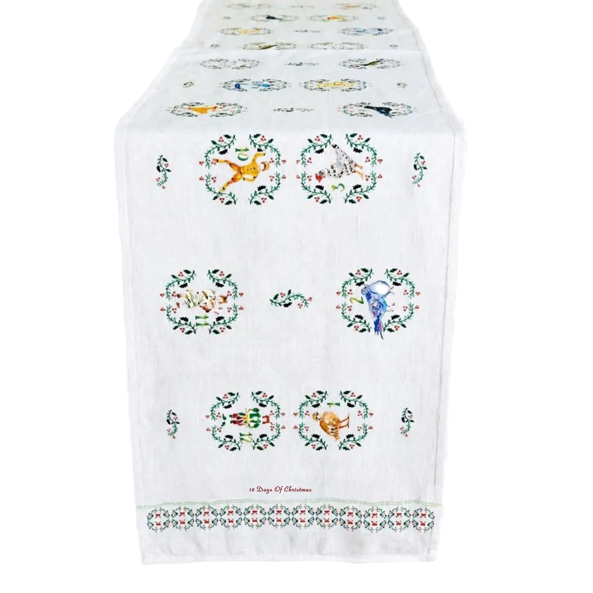 12 Days of Christmas Table Runner