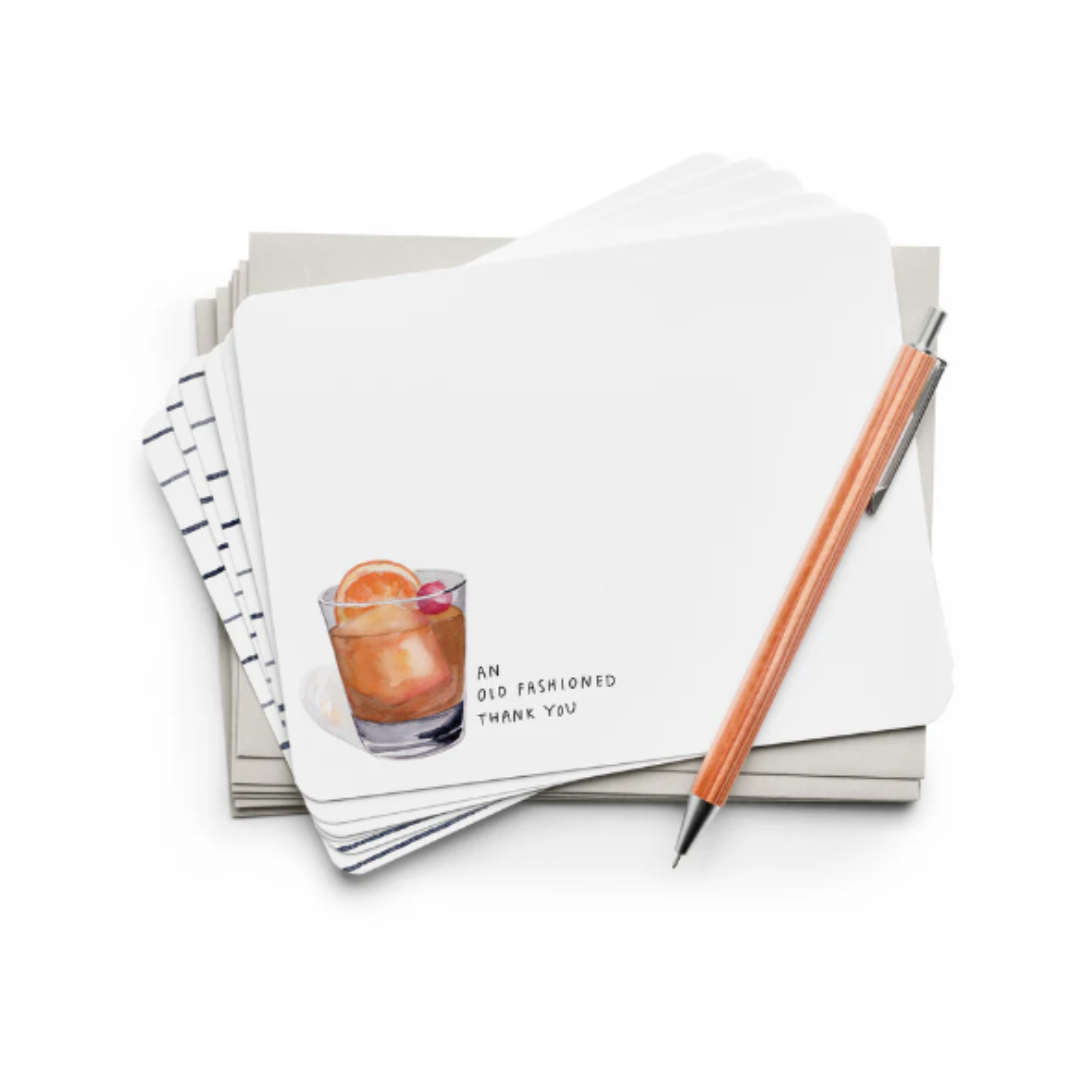 Old Fashioned Thank You Flat Notes