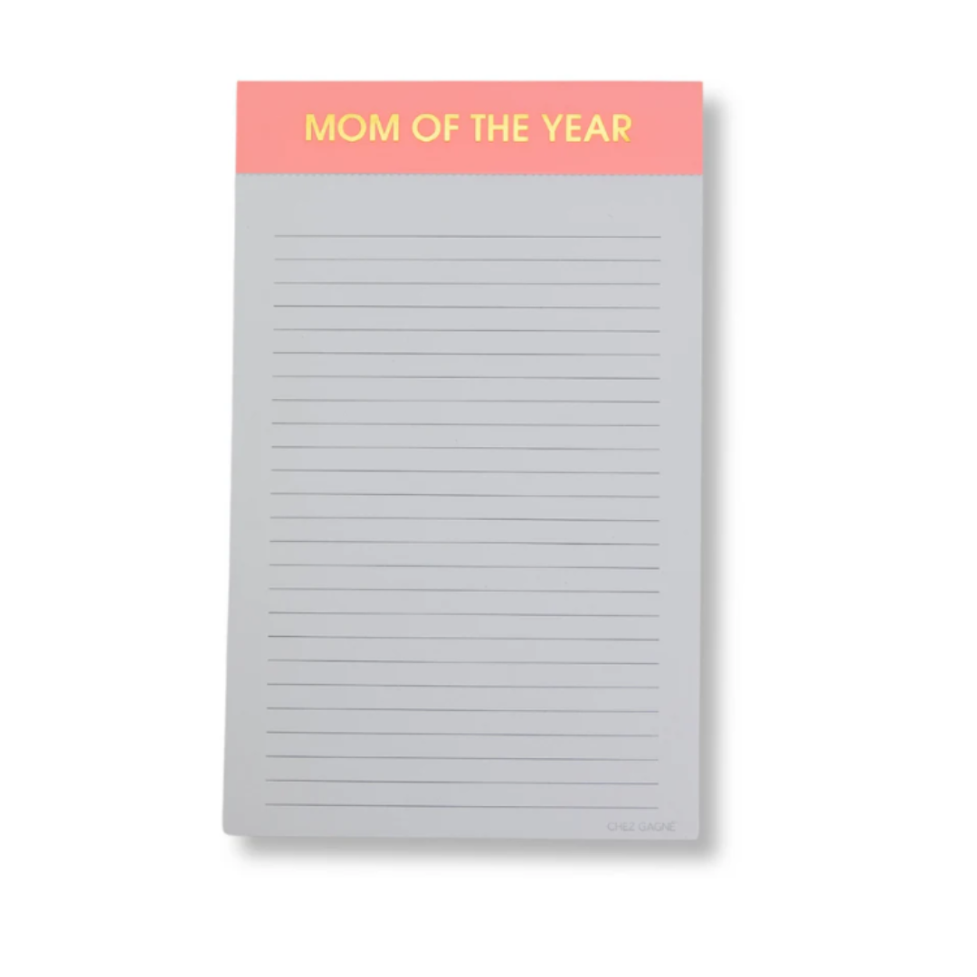 Mom of The Year - Lined Notepad