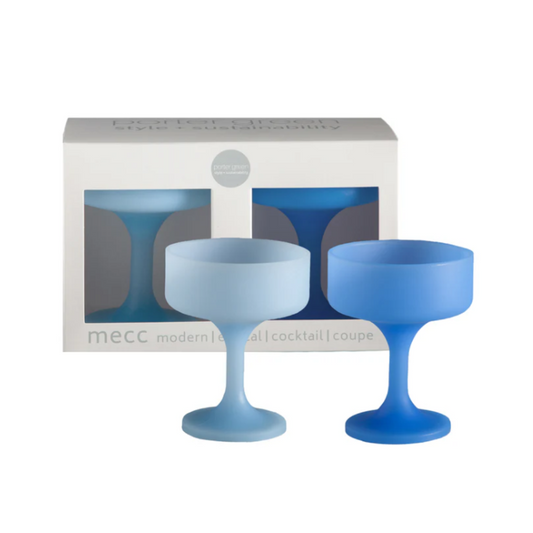 Sky + Kingfisher Silicon Unbreakable Cocktail Glasses