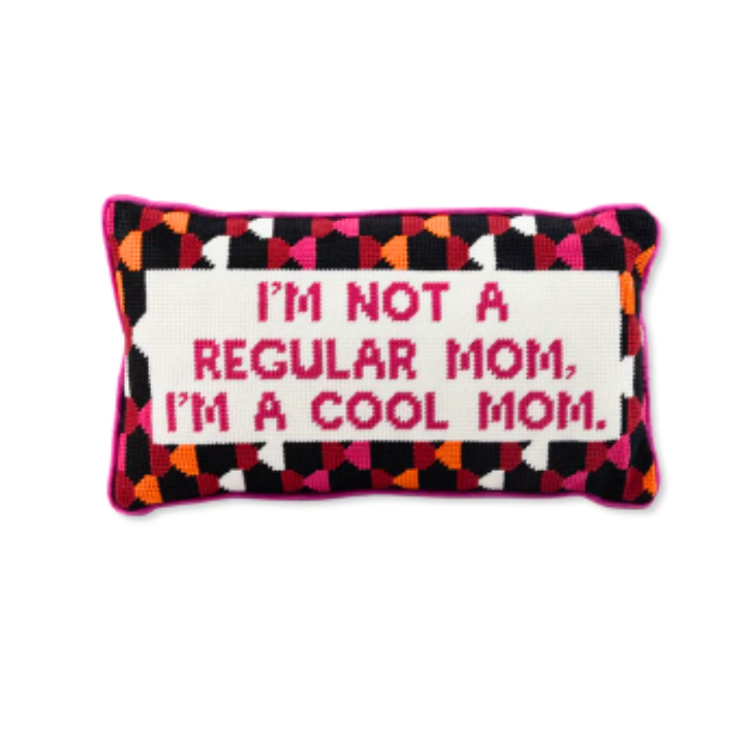 Cool Mom Needlepoint Pillow