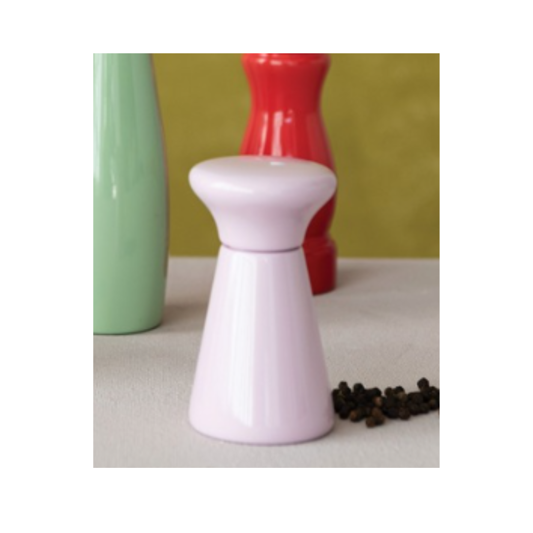 Light Pink Rubberwood Sat & Pepper Mill