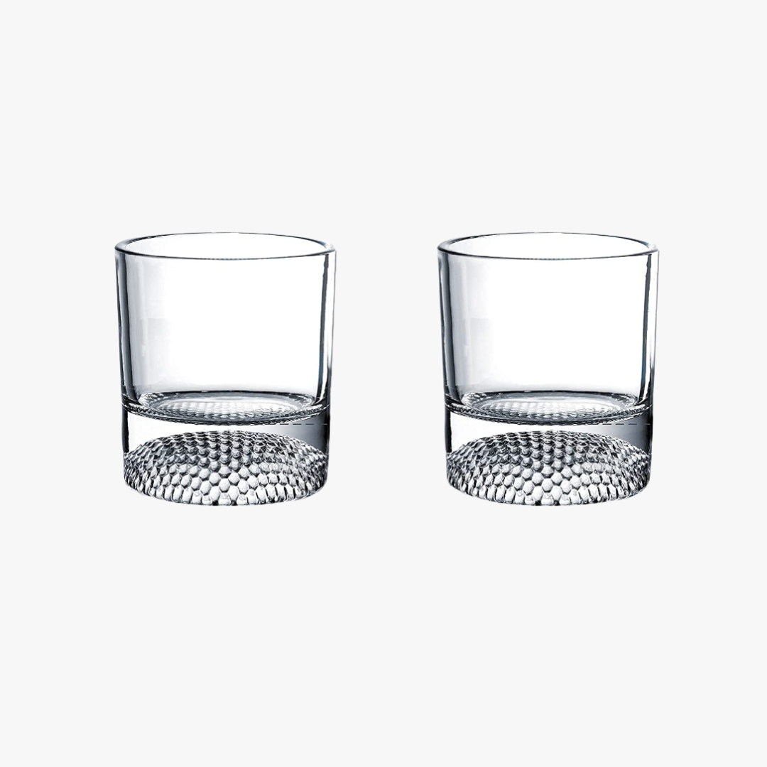The Wine Savant Golf Ball Whiskey Glasses - Set of 2