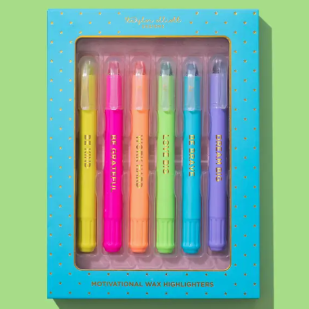 Motivational Wax Highlighter Set