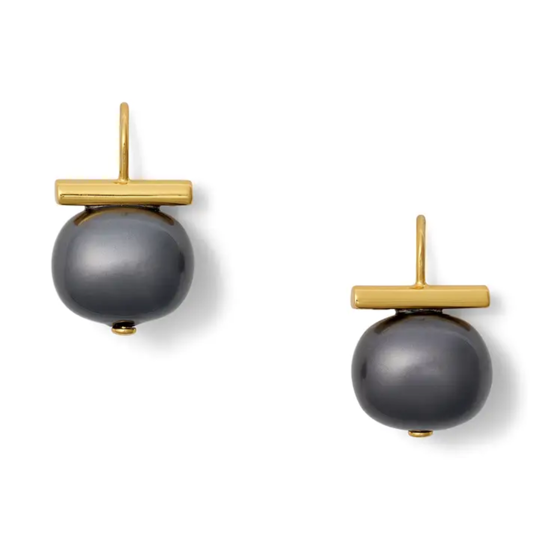 Medium Pebble Pearl Earring